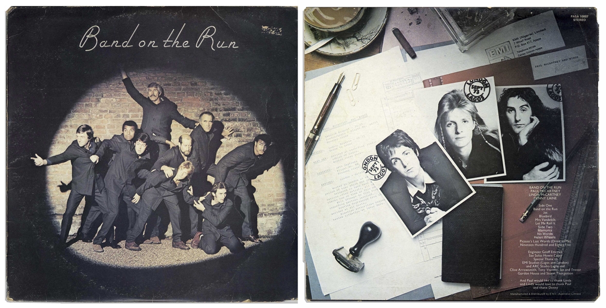 Paul McCartney and Wings Original 1973 Production Master Tapes for the ''Band on the Run''